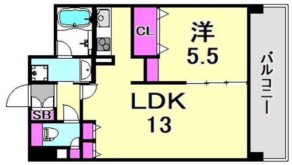 グリーンテラス尼崎の物件間取画像